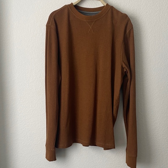 Member's Mark Other - Classic Men's Long Sleeve Shirt in Rich Brown